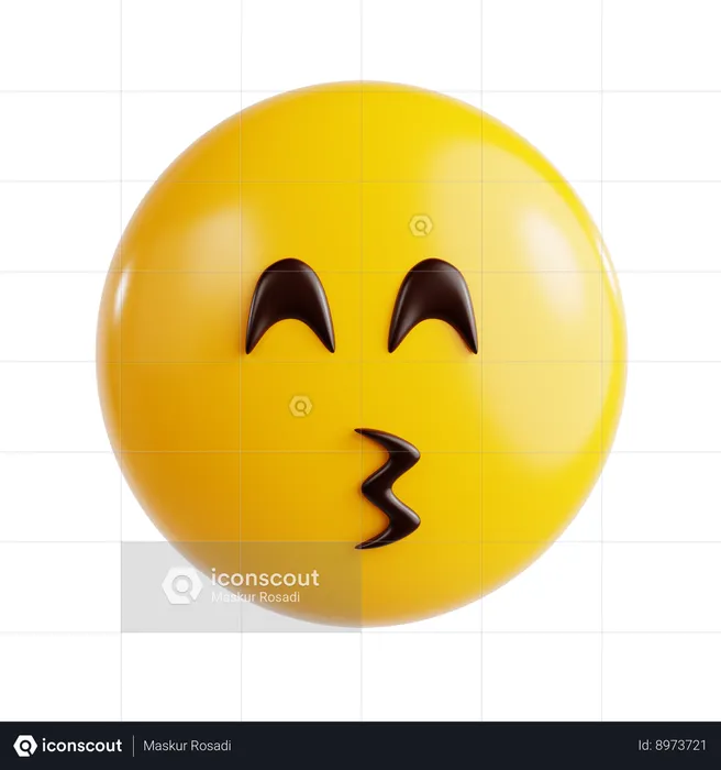 Kissing Emoji Emoji 3D Icon