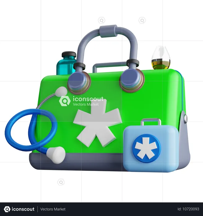 Kit médico  3D Icon