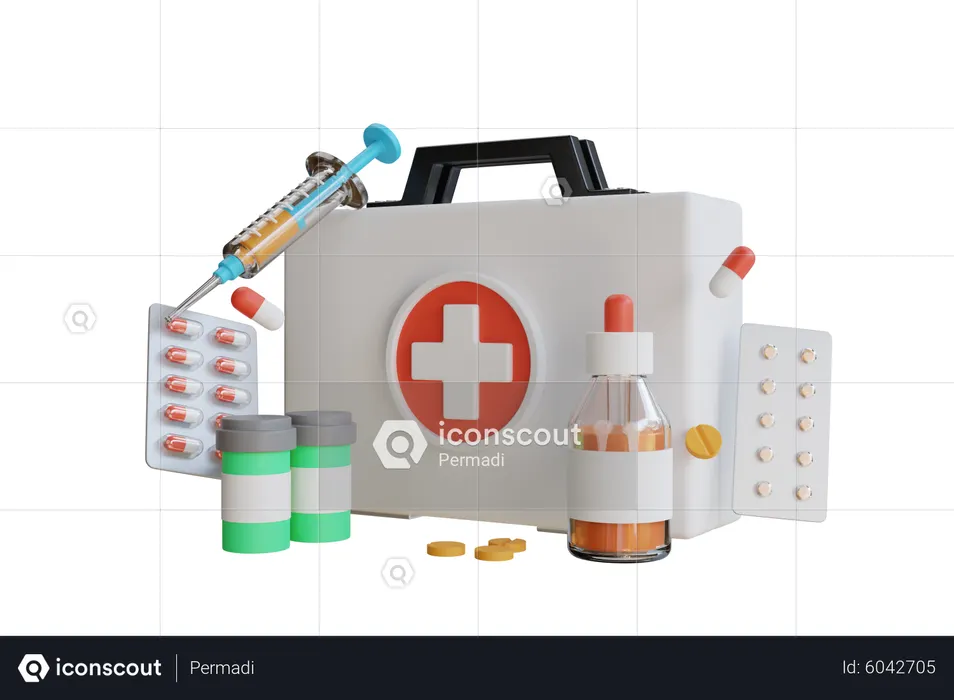 Kit médico  3D Icon