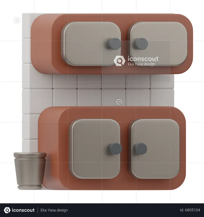 Kitchen Cabinet  3D Icon