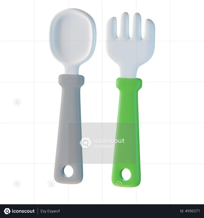 Kitchen Cutlery  3D Icon