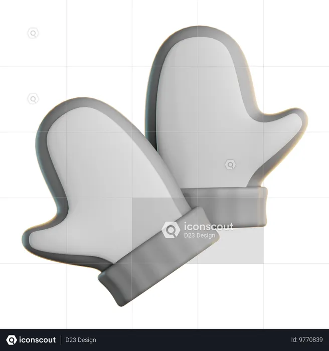 Kitchen Gloves  3D Icon