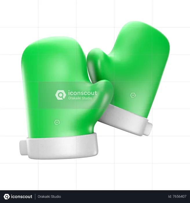 Kitchen Gloves  3D Icon