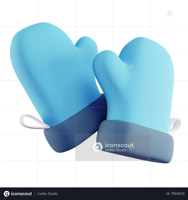 Kitchen Gloves  3D Icon