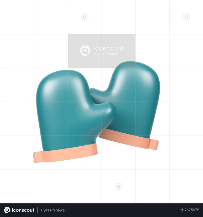 Kitchen Gloves  3D Icon