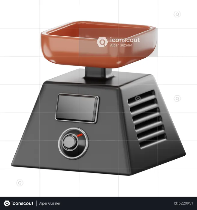 Kitchen Scale  3D Icon
