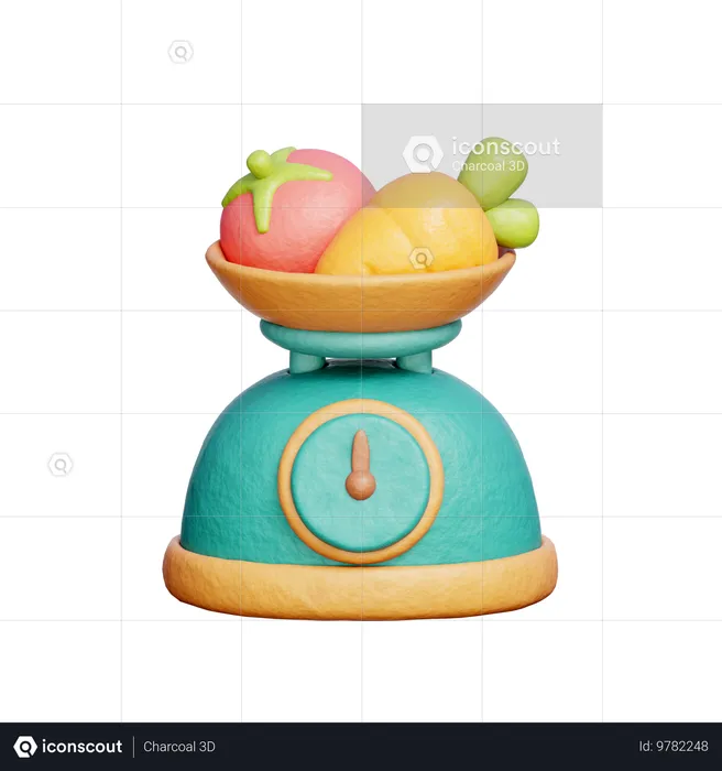 Kitchen Scale  3D Icon