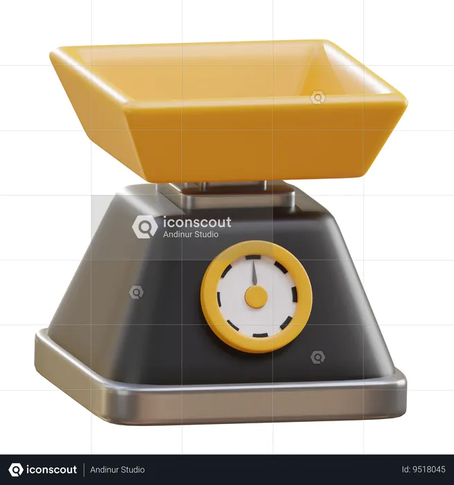 Kitchen Scale  3D Icon