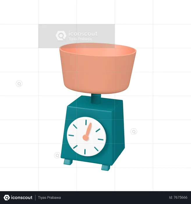 Kitchen Scale  3D Icon
