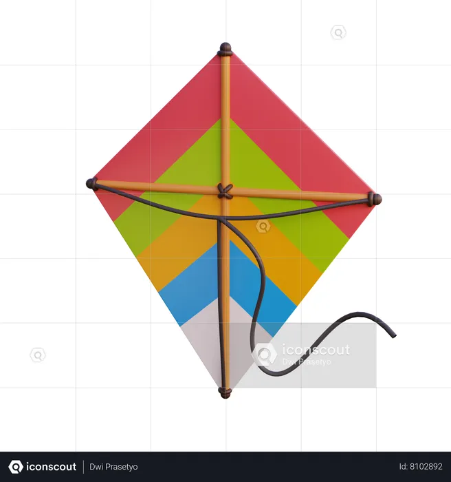 Kite  3D Icon