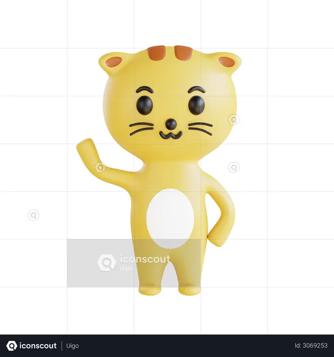 Kitty  3D Illustration