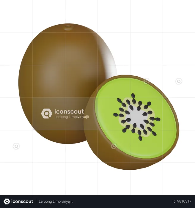 Kiwi  3D Icon