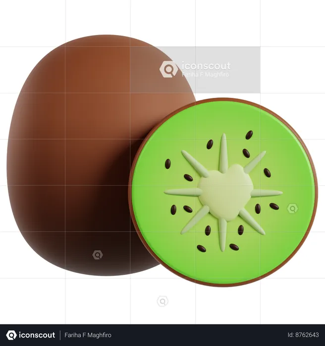 Kiwi  3D Icon