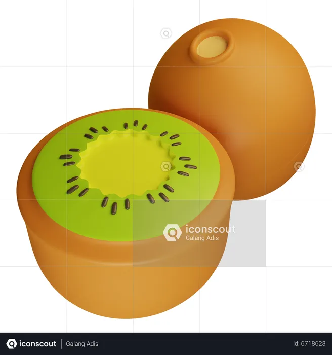 Kiwi  3D Icon