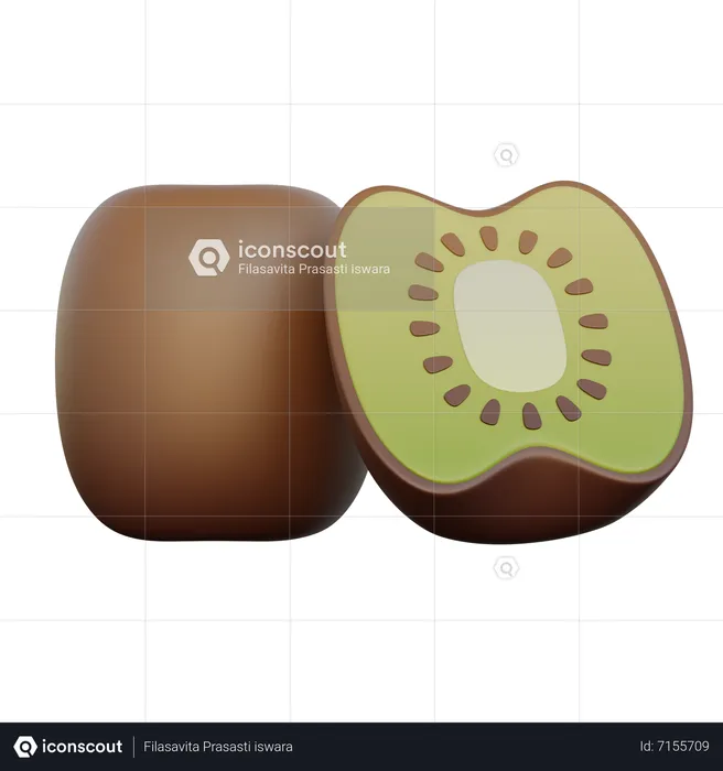 Kiwi  3D Icon