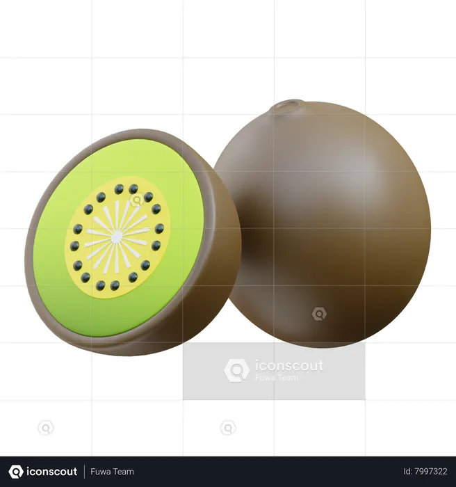 Kiwi  3D Icon