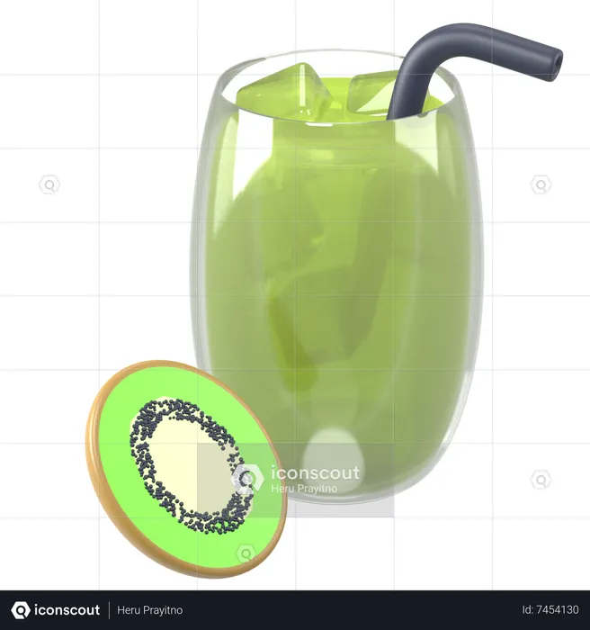 Kiwi Juice  3D Icon