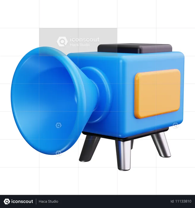 Klassische Videokamera  3D Icon