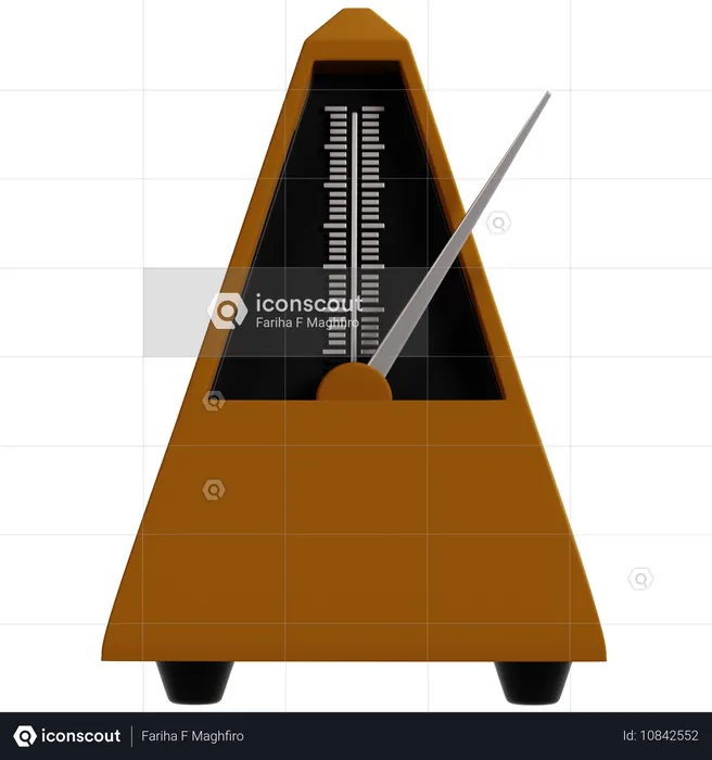 Klassisches mechanisches Metronom  3D Icon