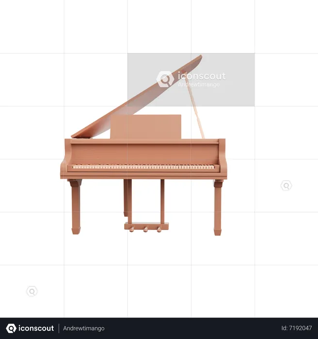 Klaviertisch  3D Icon