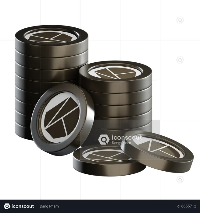 Klay Coin Stacks  3D Icon