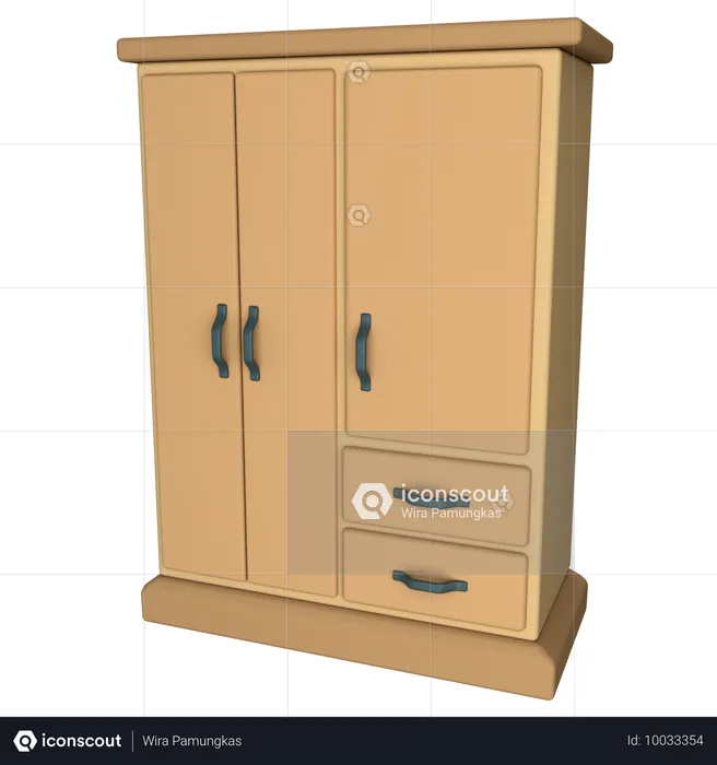 Kleiderschrank  3D Icon