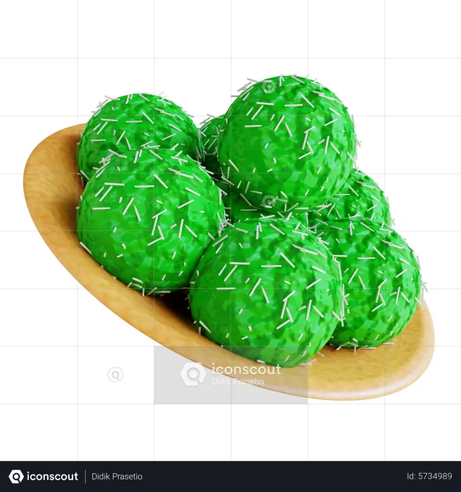 Klepon  3D Icon