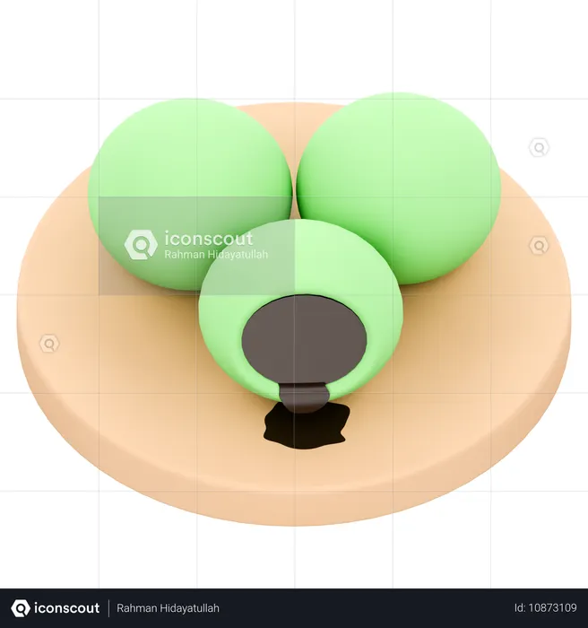 Klepon  3D Icon