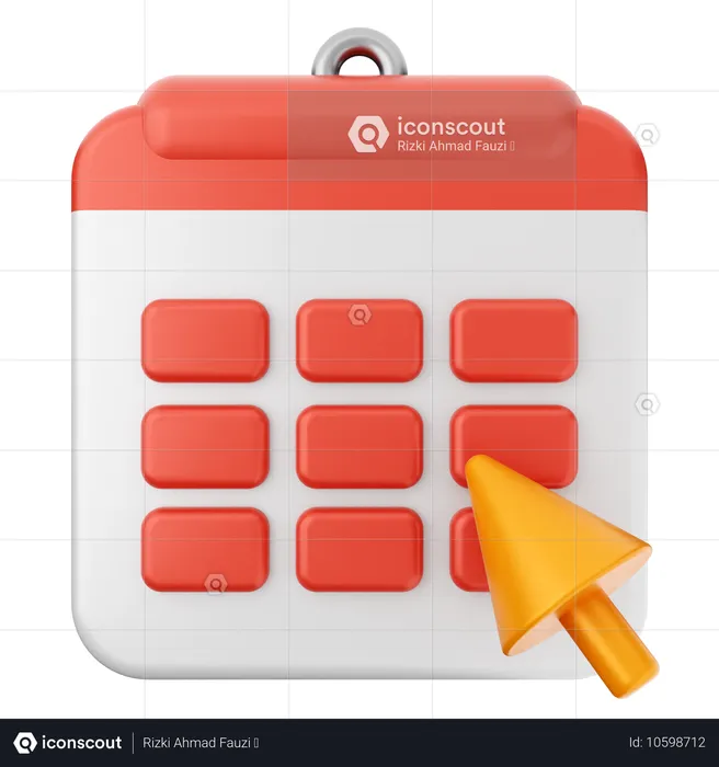 Klicken Sie auf Kalender  3D Icon