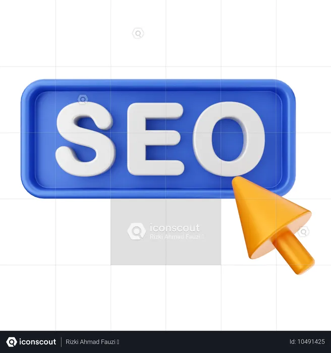 Klicken Sie auf SEO  3D Icon