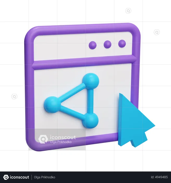 Klicken Sie auf „Teilen“  3D Icon