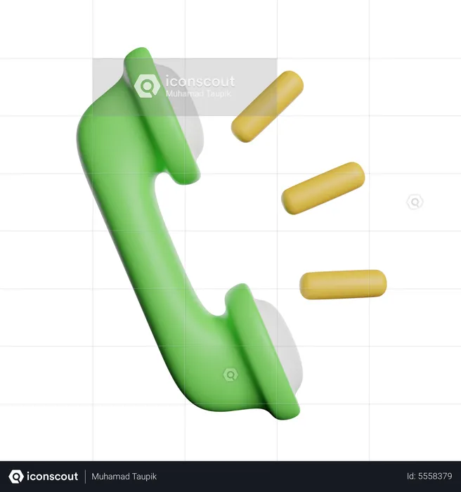 Klingelndes Telefon  3D Icon
