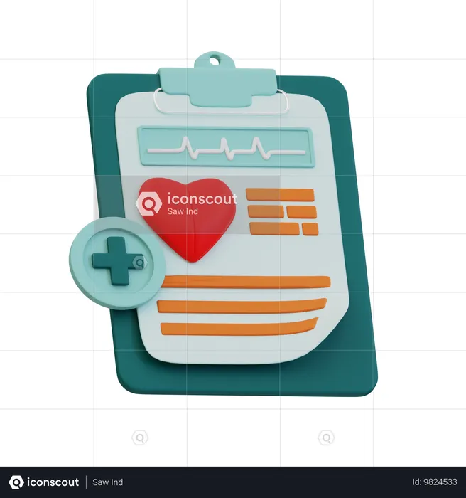 Klinik-Zwischenablage  3D Icon