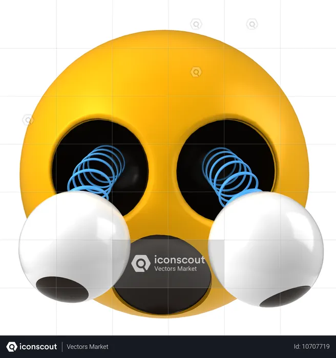 Hervorquellende Augen  3D Icon