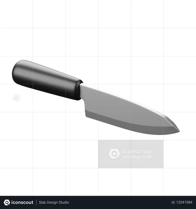 칼  3D Icon