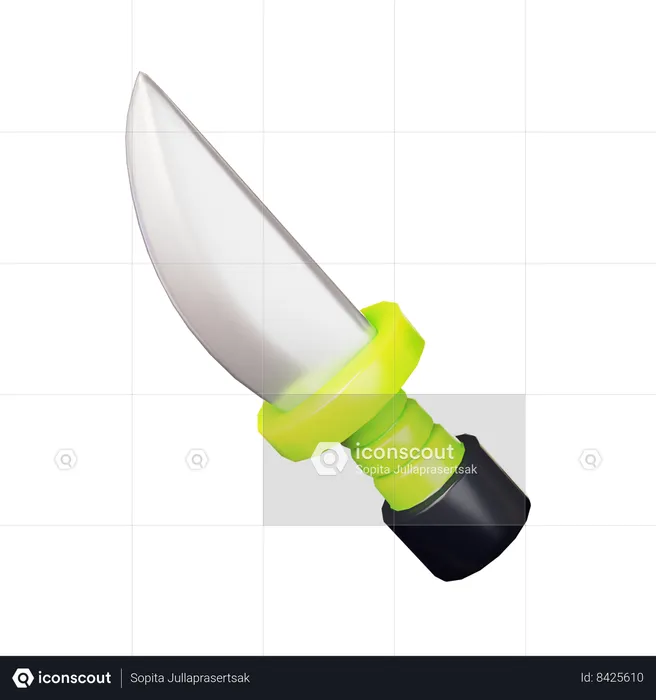 Knife Combat Weapon  3D Icon