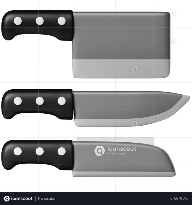 Knife Set  3D Icon