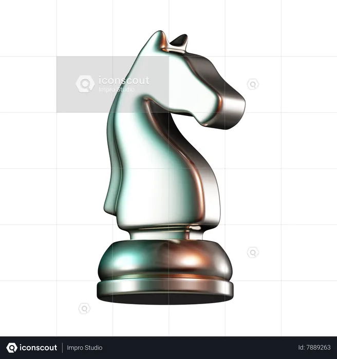 Knight Chess  3D Icon