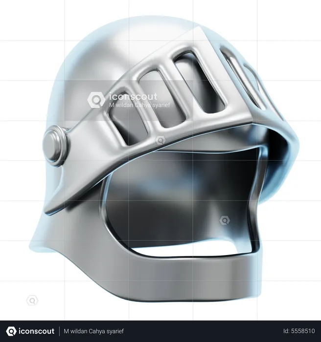 KNIGHT HELMET  3D Icon