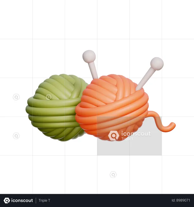 Knitting  3D Icon