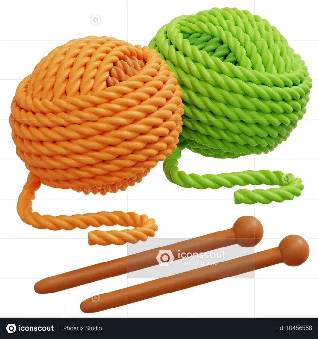 Knitting Yarn  3D Icon