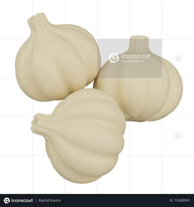 Knoblauch  3D Icon