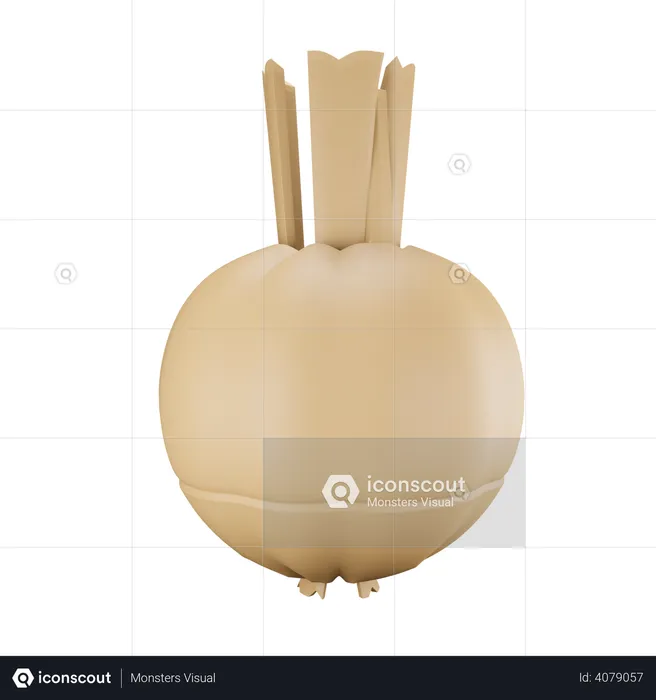 Knoblauch  3D Illustration