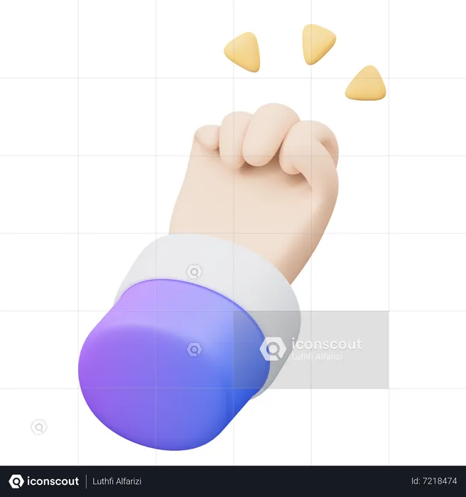 Knock Hand Gesture  3D Icon