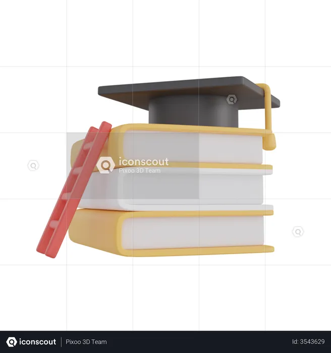 Knowledge Ladder  3D Illustration