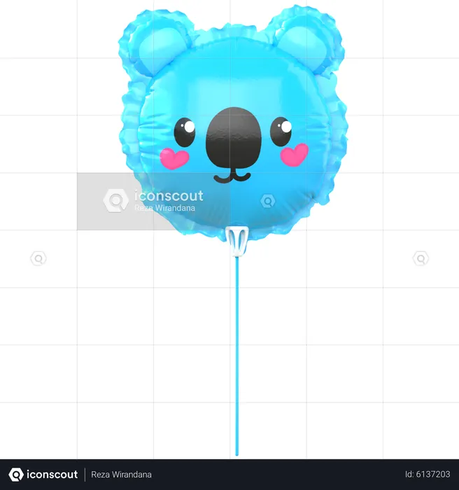 Koala Balloon  3D Icon
