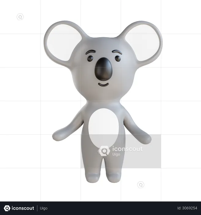 Koala bear 3D Illustration
