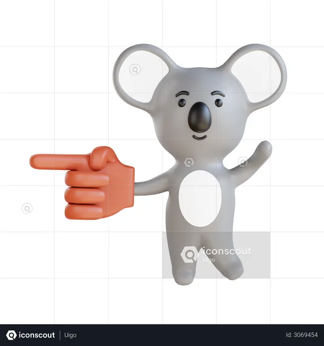 Koala bear  3D Illustration