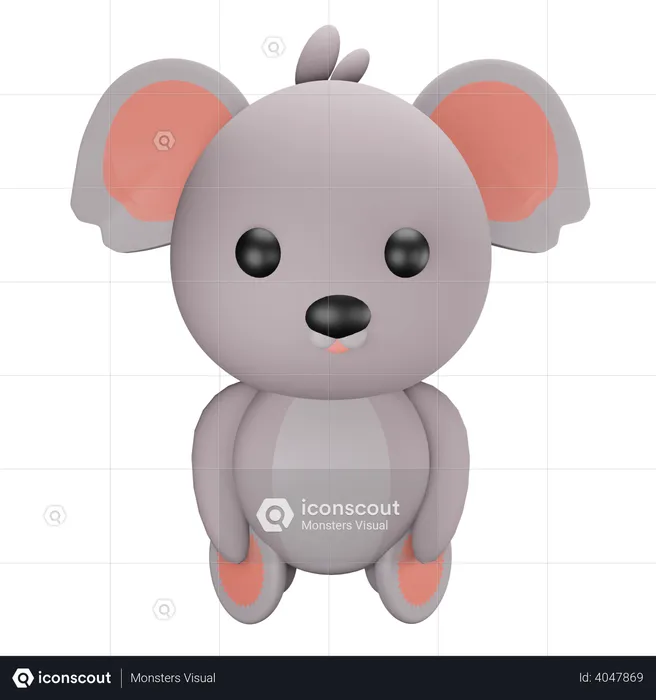 Koala bear  3D Illustration