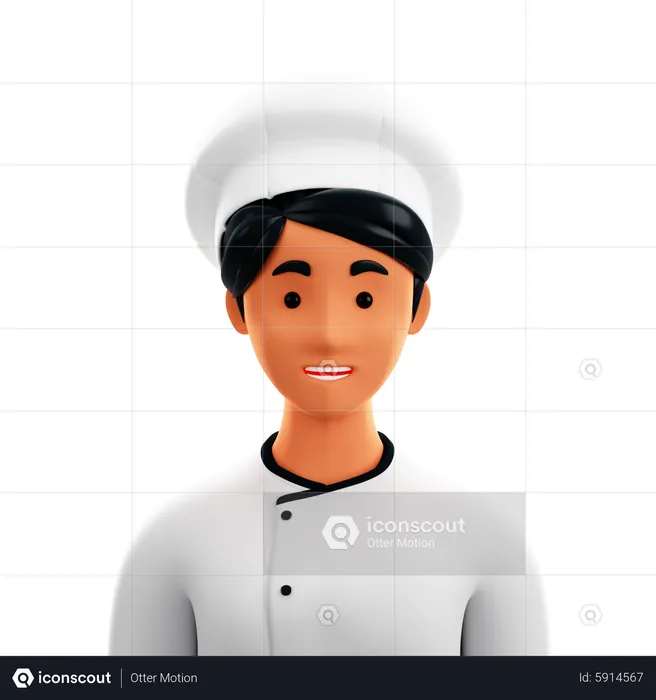Köchin weiblich  3D Icon